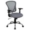 Emma and Oliver Mid-Back Mesh Swivel Task Office Chair with Chrome Base and Arms